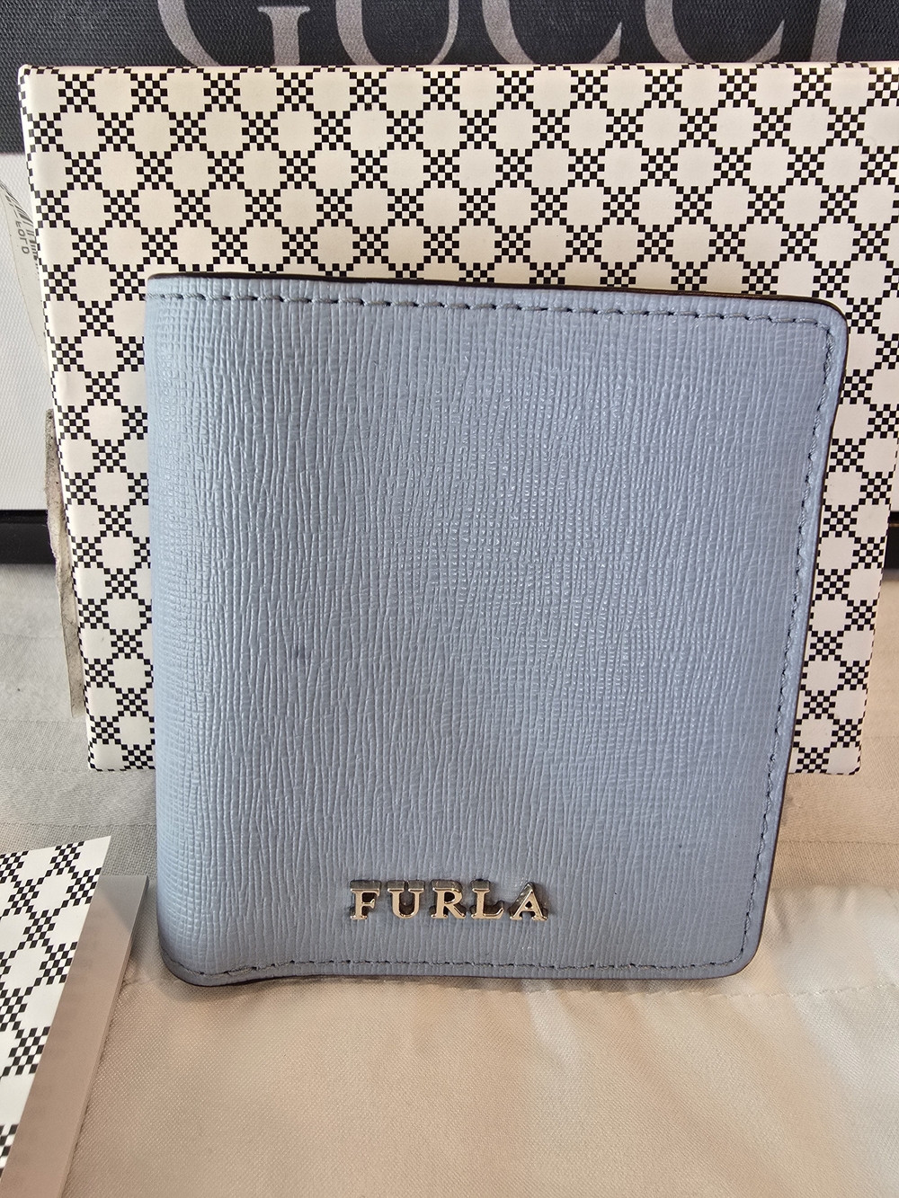 Furla Bifold Blue Wallet Nwt Full Inclusion - Picture 3 of 9